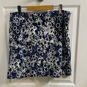 S.C. & CO. Blue White Golf Tennis Skort Skirt Women’s Size 16 Activewear Summer